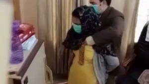 Doctor performs boob check-up on Pakistani woman