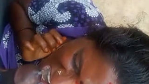 Indian bhabhi swallows cum in a short video clip